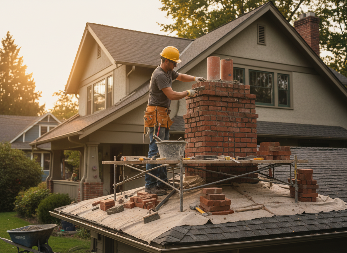 chimney masonry near me in Milwaukie