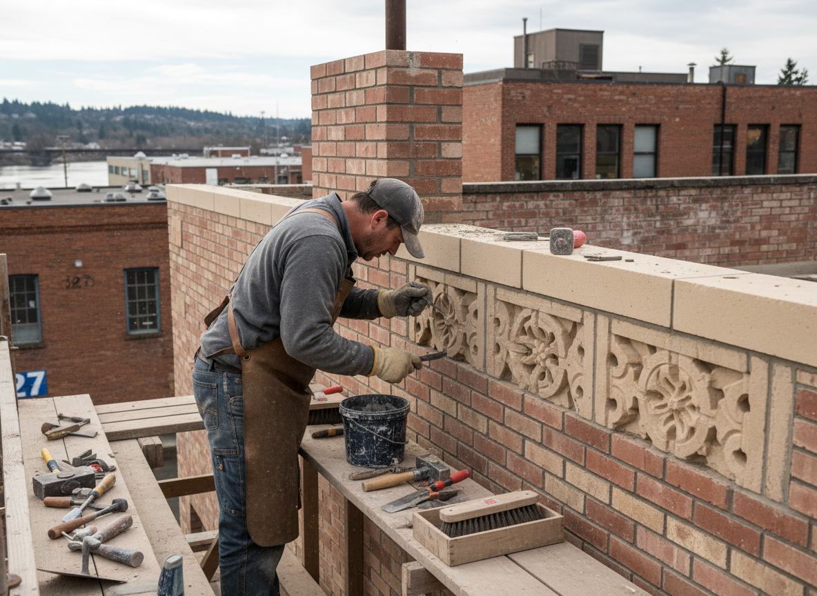 decorative masonry in Milwaukie