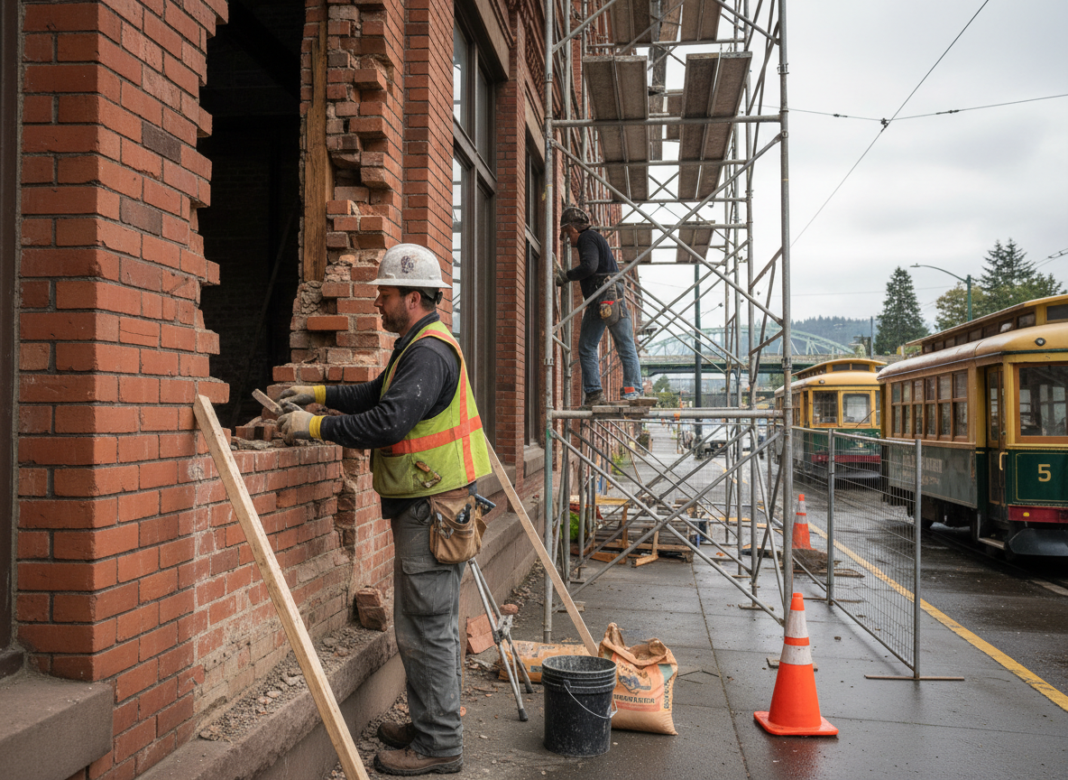 emergency masonry repair in Milwaukie