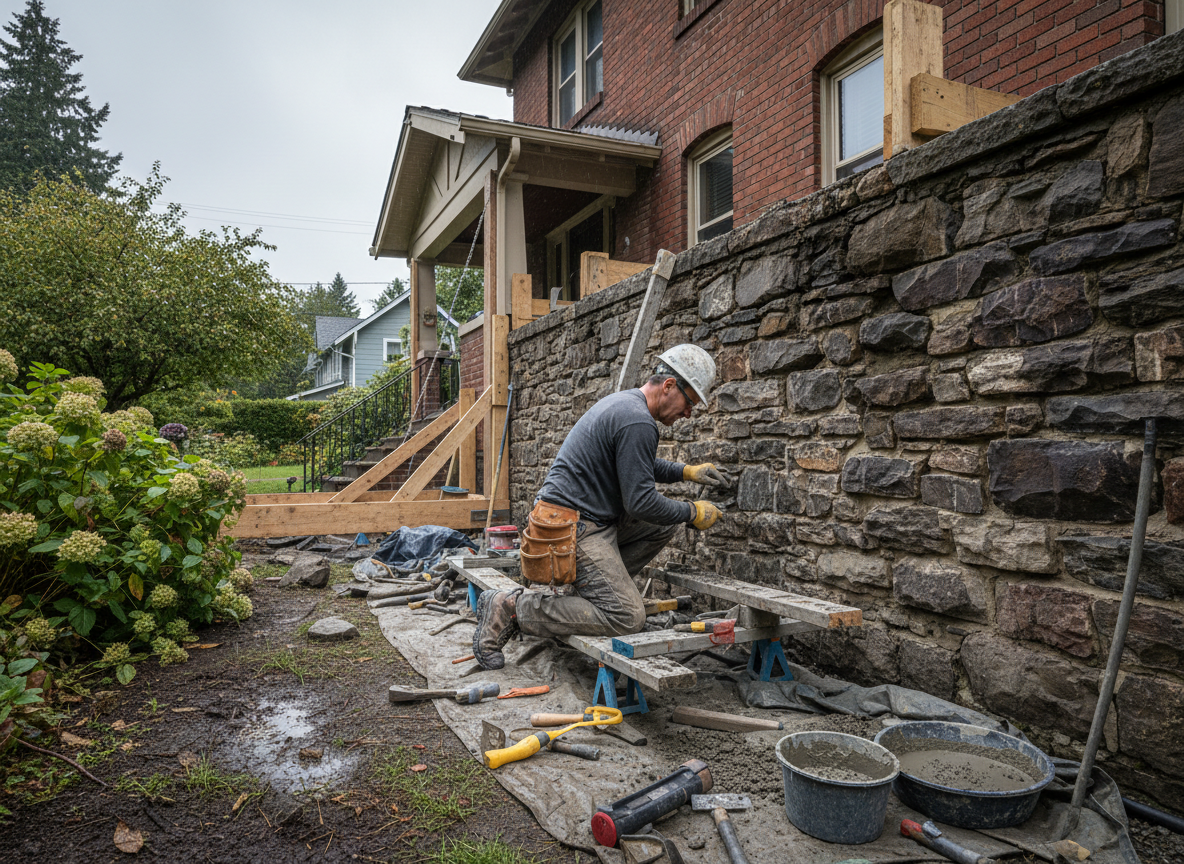 masonry foundation repair in Milwaukie