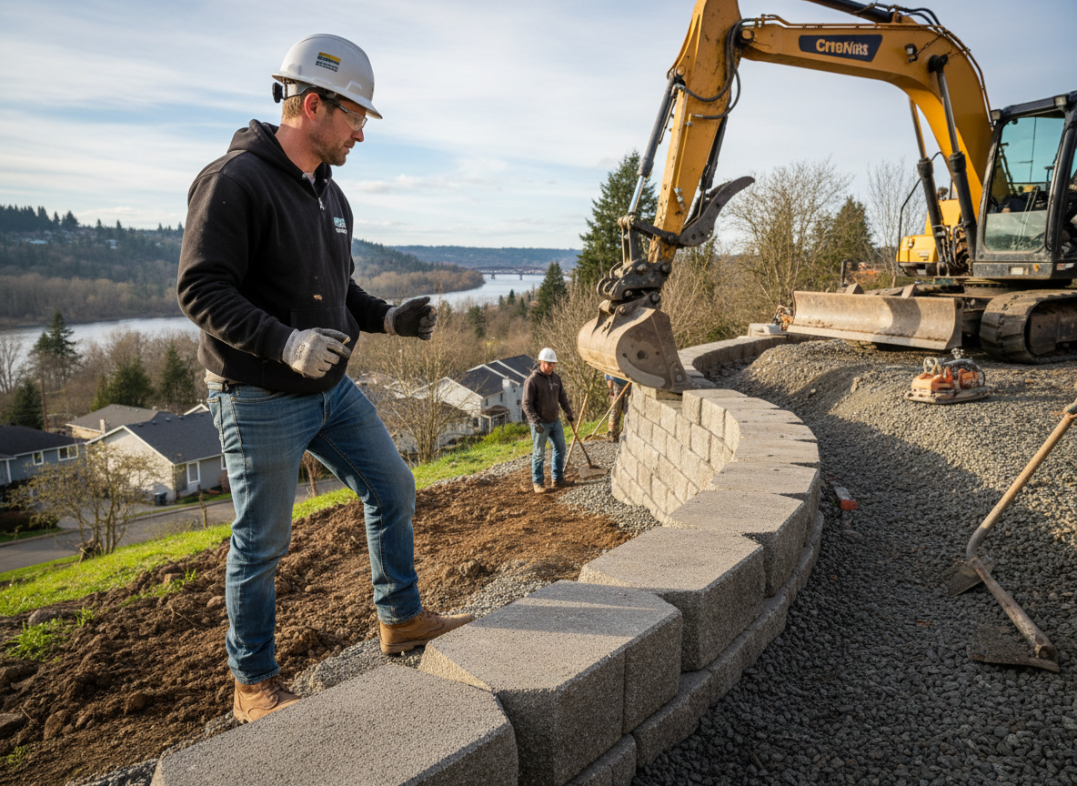 retaining wall contractor in Milwaukie